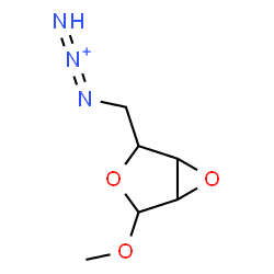 ChemSpider 2D Image | Methyl 2,3-anhydro-5-deoxy-5-(1,2-triazadien-2-ium-1-yl)pentofuranoside | C6H10N3O3