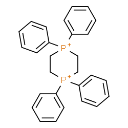 ChemSpider 2D Image | 1,1,4,4-Tetraphenyl-1,4-diphosphinanediium | C28H28P2
