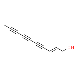 ChemSpider 2D Image | (E)-2-Decene-4,6,8-triyn-1-ol | C10H8O