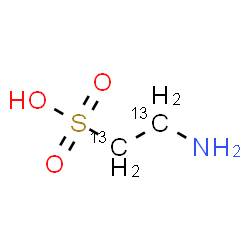 ChemSpider 2D Image | TAURINE-13C2 | 13C2H7NO3S