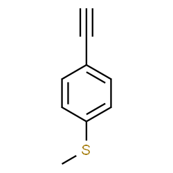 ChemSpider 2D Image | 1-Ethynyl-4-(methylsulfanyl)benzene | C9H8S