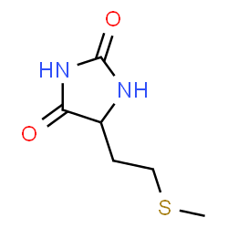 ChemSpider 2D Image | 5-(2-Methylthioethyl)hydantoin | C6H10N2O2S
