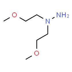 ChemSpider 2D Image | 1,1-Bis(2-methoxyethyl)hydrazine | C6H16N2O2