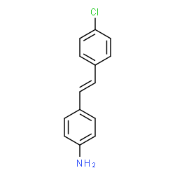 ChemSpider 2D Image | 4-[(E)-2-(4-Chlorophenyl)vinyl]aniline | C14H12ClN