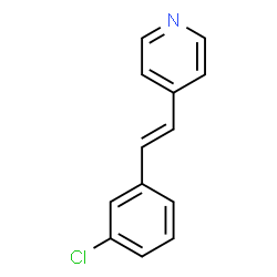 ChemSpider 2D Image | 4-[2-(3-Chlorophenyl)ethenyl]pyridine | C13H10ClN