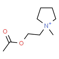 ChemSpider 2D Image | 1-(2-Acetoxyethyl)-1-methylpyrrolidinium | C9H18NO2