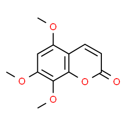 ChemSpider 2D Image | 5,7,8-Trimethoxycoumarin | C12H12O5