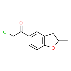 ChemSpider 2D Image | 2-Chloro-1-(2,3-dihydro-2-methyl-5-benzofuranyl)ethanone | C11H11ClO2