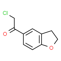ChemSpider 2D Image | 5-Chloroacetyl-2,3-dihydrobenzofuran | C10H9ClO2