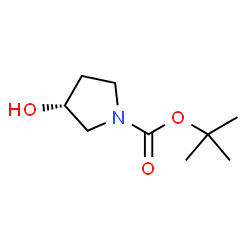 ChemSpider 2D Image | (R)-(-)-N-BOC-3-pyrrolidinol | C9H17NO3
