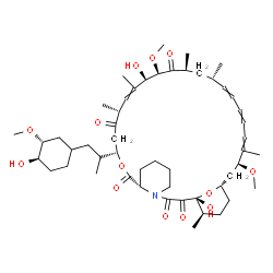 ChemSpider 2D Image | (1R,9S,12S,15R,18R,19R,21S,23S,30S,32S,35R)-1,18-Dihydroxy-12-{(2R)-1-[(3R,4R)-4-hydroxy-3-methoxycyclohexyl]-2-propanyl}-19,30-dimethoxy-15,17,21,23,29,35-hexamethyl-11,36-dioxa-4-azatricyclo[30.3.1.
0~4,9~]hexatriaconta-16,24,26,28-tetraene-2,3,10,14,20-pentone | C51H79NO13