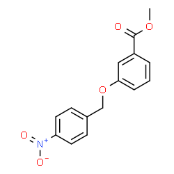 ChemSpider 2D Image | Methyl 3-(4-nitrobenzyloxy)benzoate | C15H13NO5