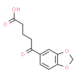 ChemSpider 2D Image | 5-(1,3-Benzodioxol-5-yl)-5-oxopentanoic acid | C12H12O5
