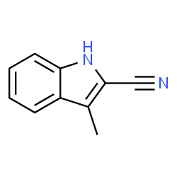 ChemSpider 2D Image | Indole-2-carbonitrile, 3-methyl- | C10H8N2