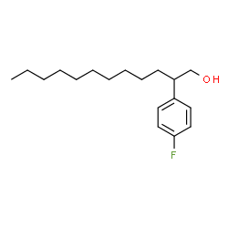 ChemSpider 2D Image | 2-(4-Fluorophenyl)-1-dodecanol | C18H29FO