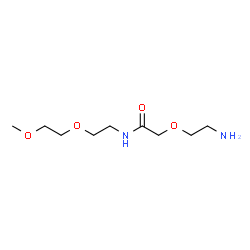 ChemSpider 2D Image | 2-(2-Aminoethoxy)-N-[2-(2-methoxyethoxy)ethyl]acetamide | C9H20N2O4