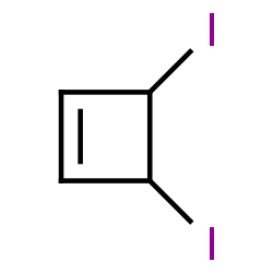 ChemSpider 2D Image | 3,4-Diiodocyclobutene | C4H4I2
