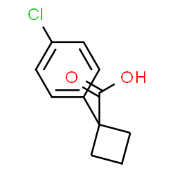 ChemSpider 2D Image | 1-(4-Chlorophenyl)cyclobutanecarboxylic acid | C11H11ClO2