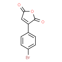 ChemSpider 2D Image | p-Bromophenyl maleic anhydride | C10H5BrO3