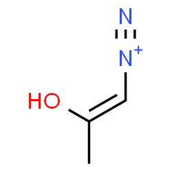 ChemSpider 2D Image | (1Z)-2-Hydroxy-1-propene-1-diazonium | C3H5N2O