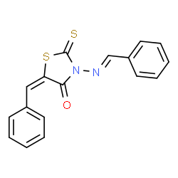 ChemSpider 2D Image | 5-Benzylidene-3-benzylideneaminorhodanine | C17H12N2OS2