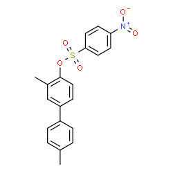 ChemSpider 2D Image | 3,4'-Dimethyl-4-biphenylyl 4-nitrobenzenesulfonate | C20H17NO5S
