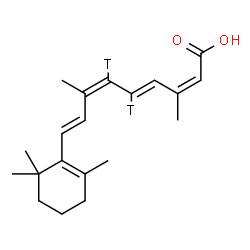 ChemSpider 2D Image | (9cis,13cis)-(10,11-~3~H_2_)Retinoic acid | C20H26T2O2