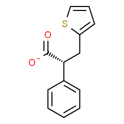 ChemSpider 2D Image | (2R)-2-Phenyl-3-(2-thienyl)propanoate | C13H11O2S