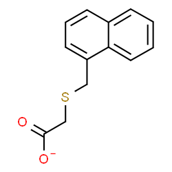 ChemSpider 2D Image | [(1-Naphthylmethyl)sulfanyl]acetate | C13H11O2S