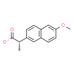 ChemSpider 2D Image | (2R)-2-(6-Methoxy-2-naphthyl)propanoate | C14H13O3