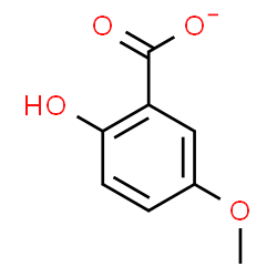 ChemSpider 2D Image | 5-Methoxysalicylate | C8H7O4