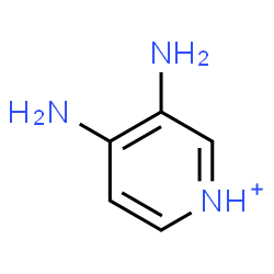 ChemSpider 2D Image | 3,4-Diaminopyridinium | C5H8N3