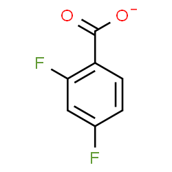 ChemSpider 2D Image | 2,4-Difluorobenzoate | C7H3F2O2