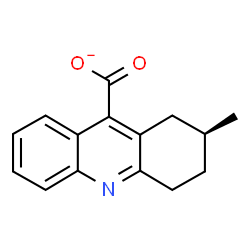 ChemSpider 2D Image | (2S)-2-Methyl-1,2,3,4-tetrahydro-9-acridinecarboxylate | C15H14NO2
