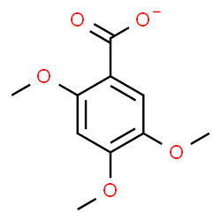 ChemSpider 2D Image | 2,4,5-Trimethoxybenzoate | C10H11O5