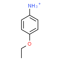ChemSpider 2D Image | 4-Ethoxyanilinium | C8H12NO