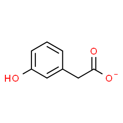 ChemSpider 2D Image | m-hydroxyphenylacetate | C8H7O3