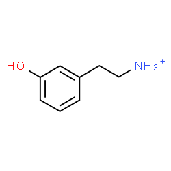 ChemSpider 2D Image | 2-(3-Hydroxyphenyl)ethanaminium | C8H12NO
