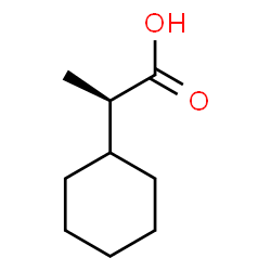 ChemSpider 2D Image | (2R)-2-Cyclohexylpropanoic acid | C9H16O2