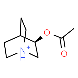 ChemSpider 2D Image | (3R)-3-Acetoxy-1-azoniabicyclo[2.2.2]octane | C9H16NO2