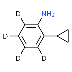 ChemSpider 2D Image | 2-Cyclopropyl(~2~H_4_)aniline | C9H7D4N