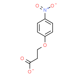 ChemSpider 2D Image | 3-(4-Nitrophenoxy)propanoate | C9H8NO5