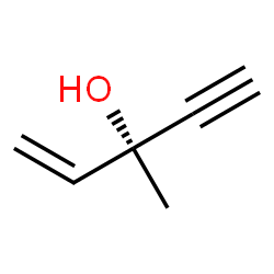 ChemSpider 2D Image | (3R)-3-Methyl-1-penten-4-yn-3-ol | C6H8O