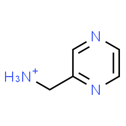 ChemSpider 2D Image | 2-Pyrazinylmethanaminium | C5H8N3