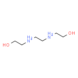 ChemSpider 2D Image | N,N'-Bis(2-hydroxyethyl)-1,2-ethanediaminium | C6H18N2O2