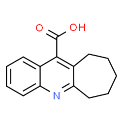 ChemSpider 2D Image | 7,8,9,10-TETRAHYDRO-6H-CYCLOHEPTA(B)QUINOLINE-11-CARBOXYLIC ACID | C15H15NO2