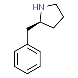 ChemSpider 2D Image | (2S)-2-Benzylpyrrolidine | C11H15N