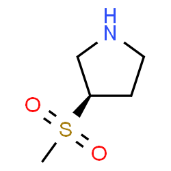 ChemSpider 2D Image | (3R)-3-methanesulfonylpyrrolidine | C5H11NO2S