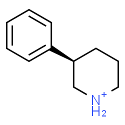 ChemSpider 2D Image | (3R)-3-Phenylpiperidinium | C11H16N