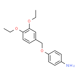 ChemSpider 2D Image | 4-[(3,4-Diethoxybenzyl)oxy]aniline | C17H21NO3